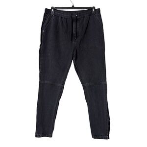 Frame Mens Denim &‎ Nylon Joggers Size Large Streetwear Urban Grunge Black Emo
